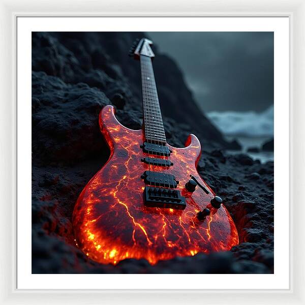 Lava Strings - Framed Print