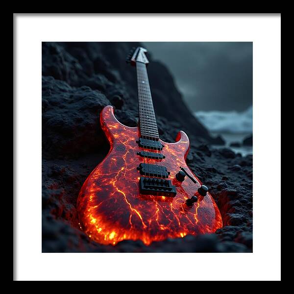 Lava Strings - Framed Print