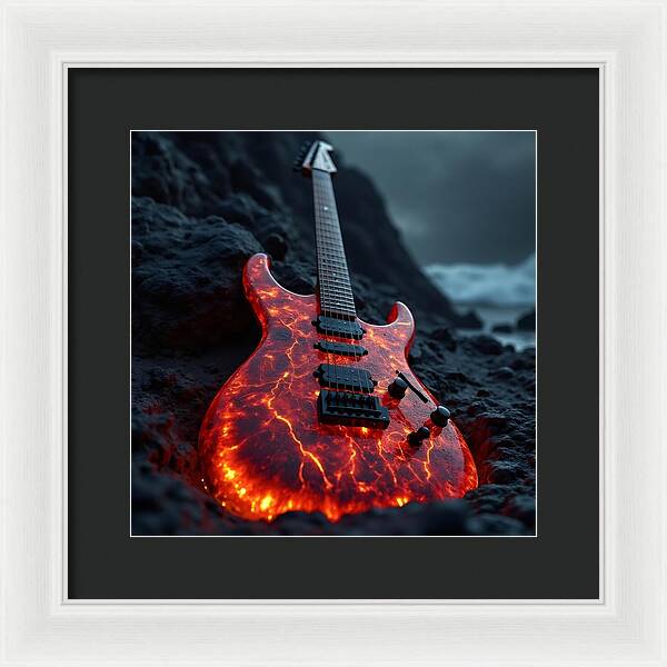 Lava Strings - Framed Print