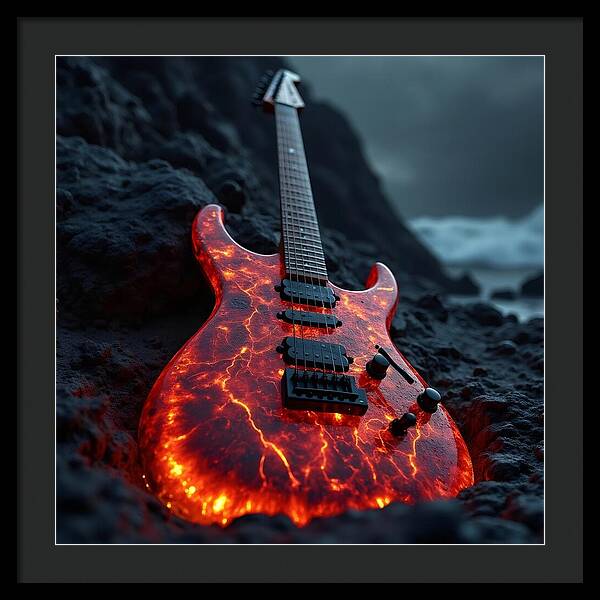 Lava Strings - Framed Print