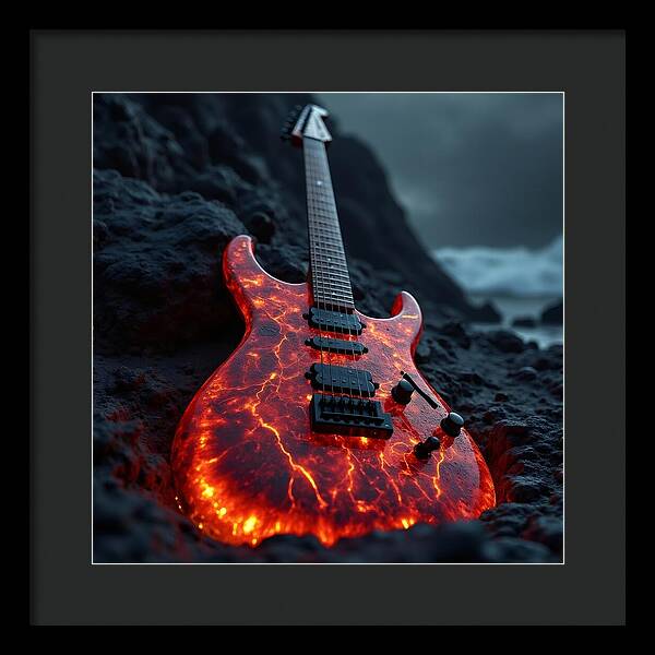 Lava Strings - Framed Print