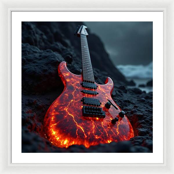 Lava Strings - Framed Print