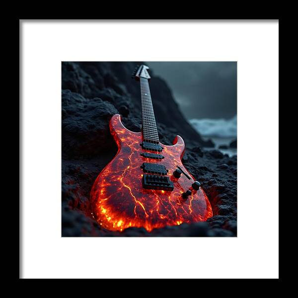 Lava Strings - Framed Print