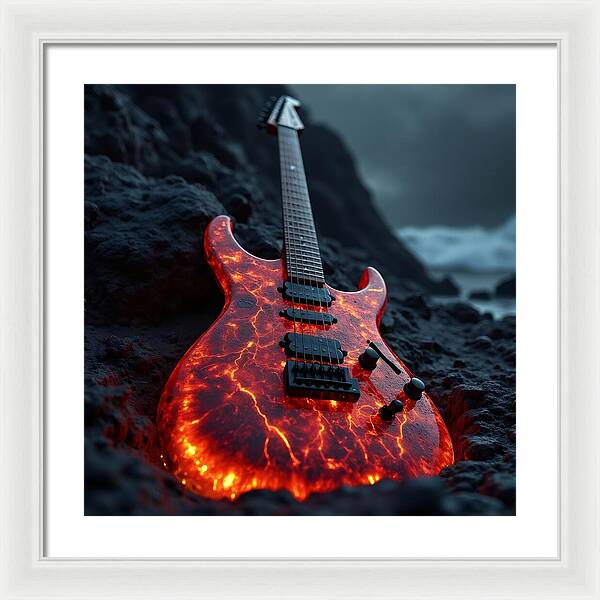 Lava Strings - Framed Print