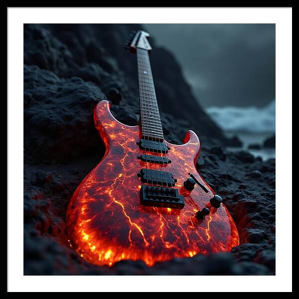 Lava Strings - Framed Print