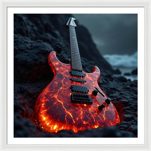 Lava Strings - Framed Print