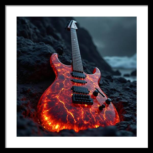 Lava Strings - Framed Print