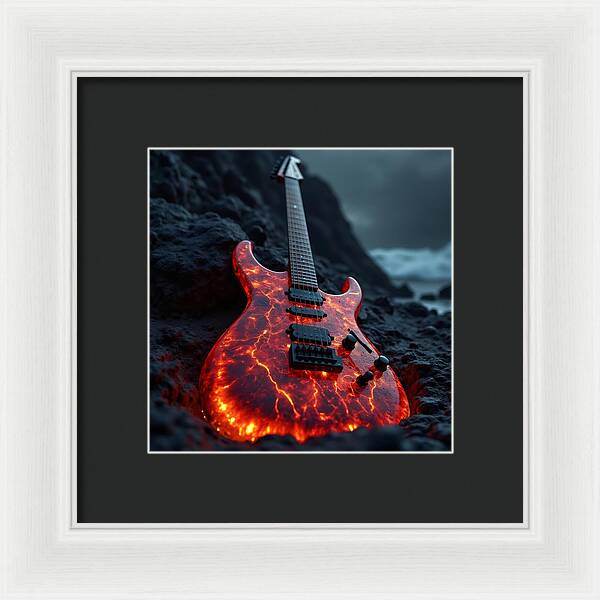 Lava Strings - Framed Print