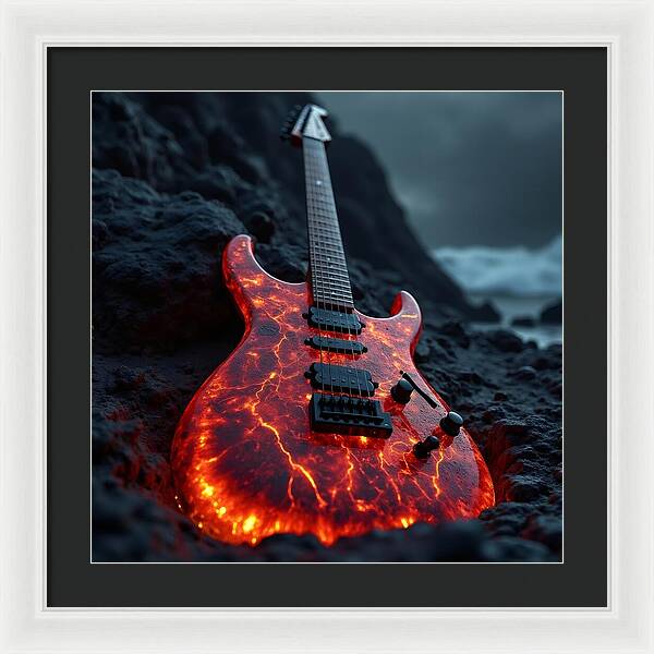 Lava Strings - Framed Print