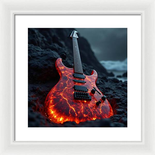 Lava Strings - Framed Print