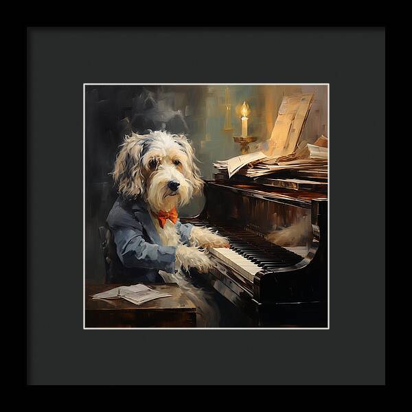 Melodic Paws - Framed Print