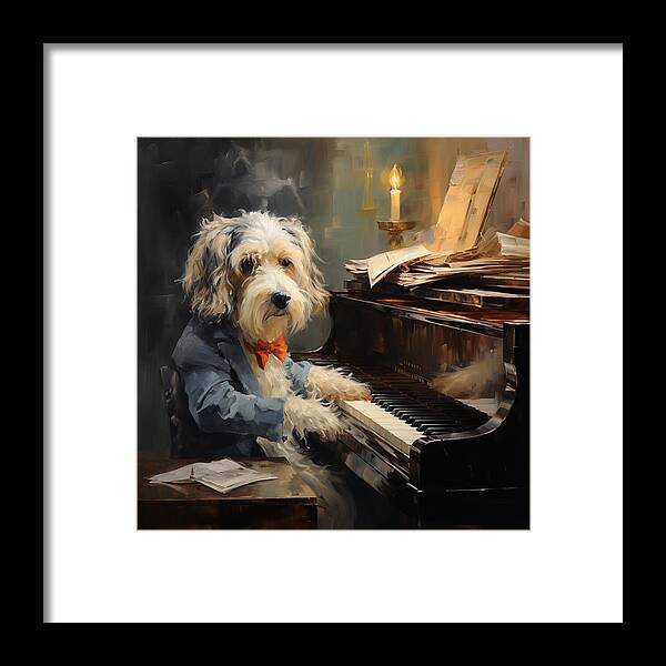 Melodic Paws - Framed Print