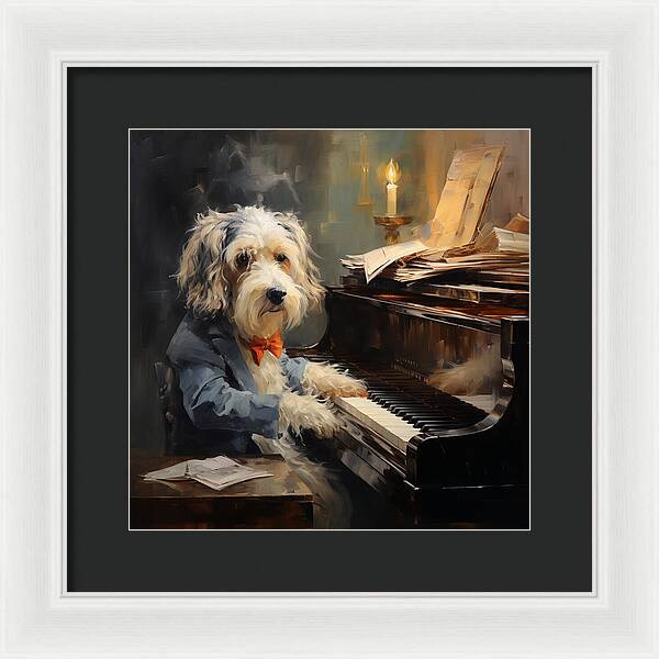 Melodic Paws - Framed Print