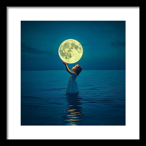 Moon Catcher - Framed Print