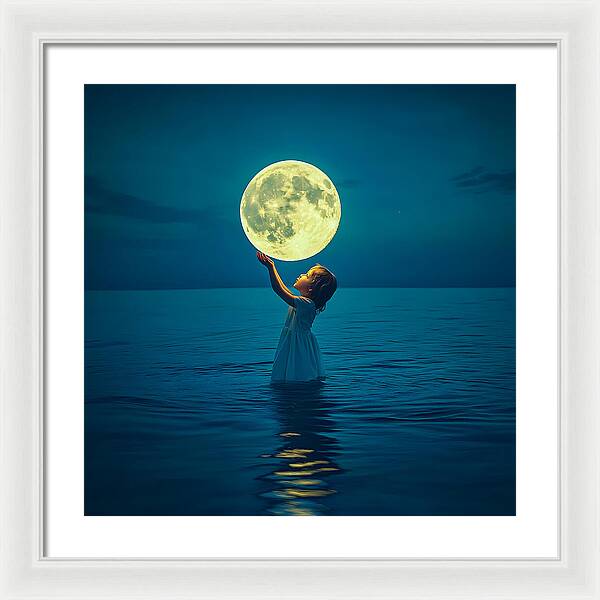 Moon Catcher - Framed Print