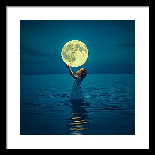 Moon Catcher - Framed Print