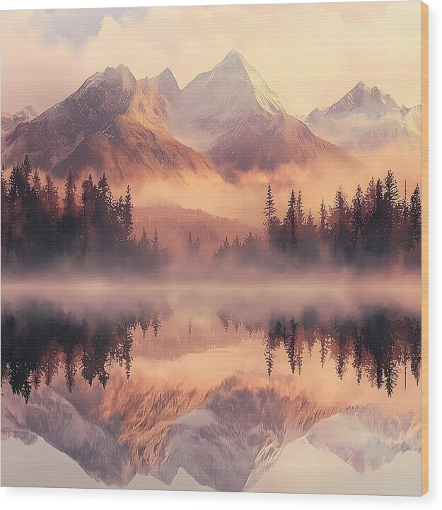 Mystic Mirror - Wood Print