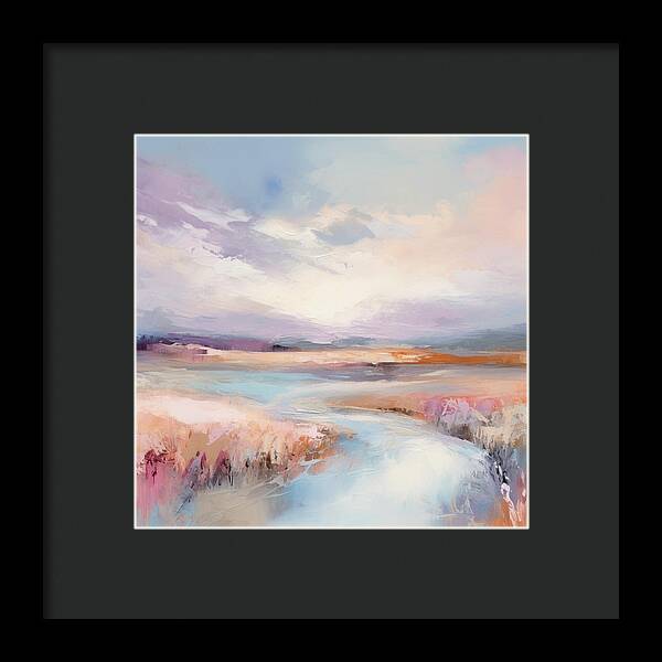 Pastel Valley - Framed Print