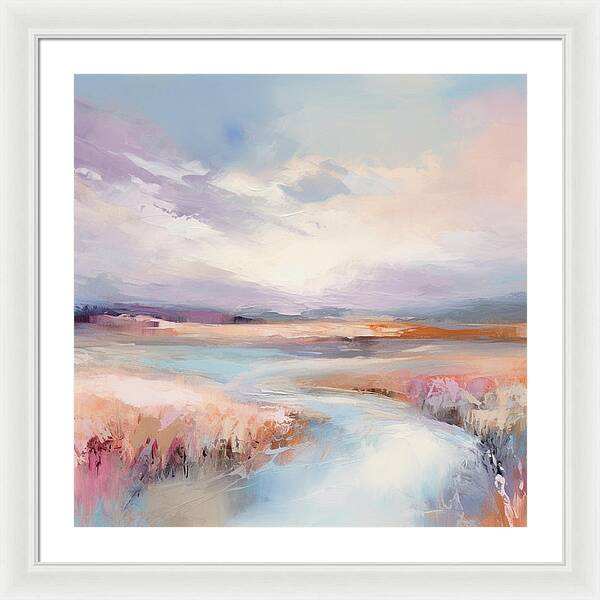 Pastel Valley - Framed Print