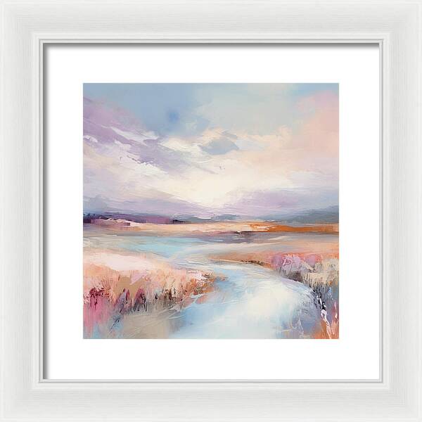 Pastel Valley - Framed Print