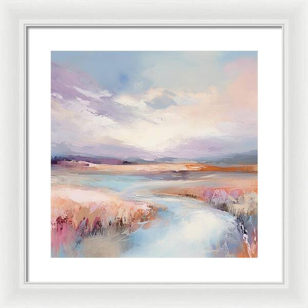 Pastel Valley - Framed Print