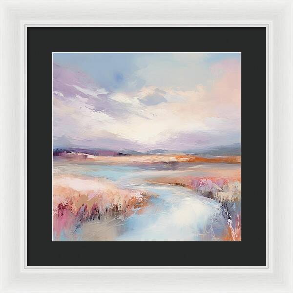 Pastel Valley - Framed Print