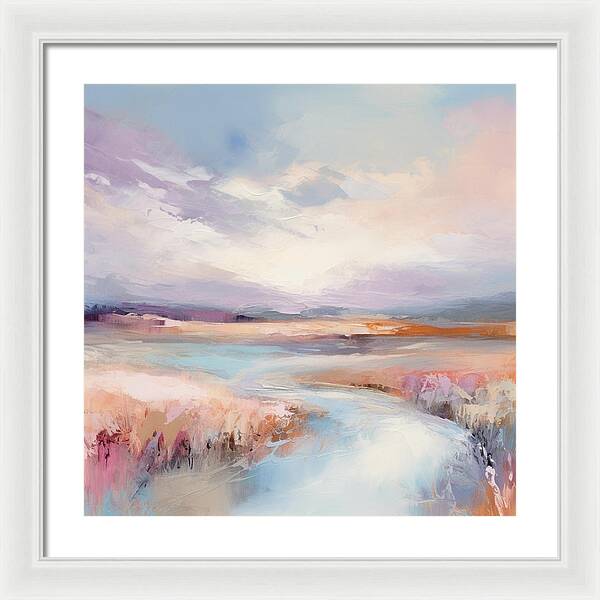 Pastel Valley - Framed Print