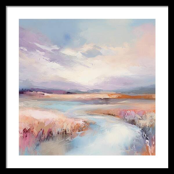 Pastel Valley - Framed Print