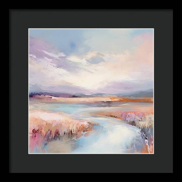 Pastel Valley - Framed Print