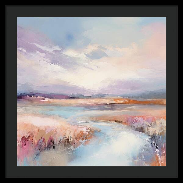 Pastel Valley - Framed Print