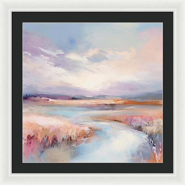 Pastel Valley - Framed Print