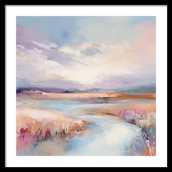 Pastel Valley - Framed Print