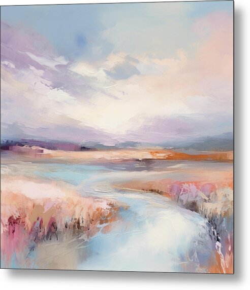 Pastel Valley - Metal Print