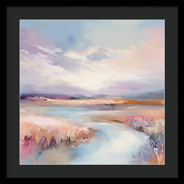 Pastel Valley - Framed Print