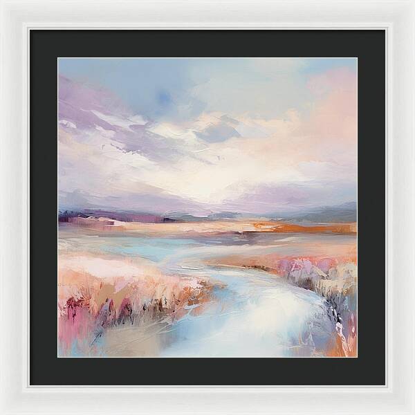 Pastel Valley - Framed Print