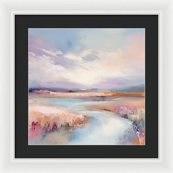 Pastel Valley - Framed Print