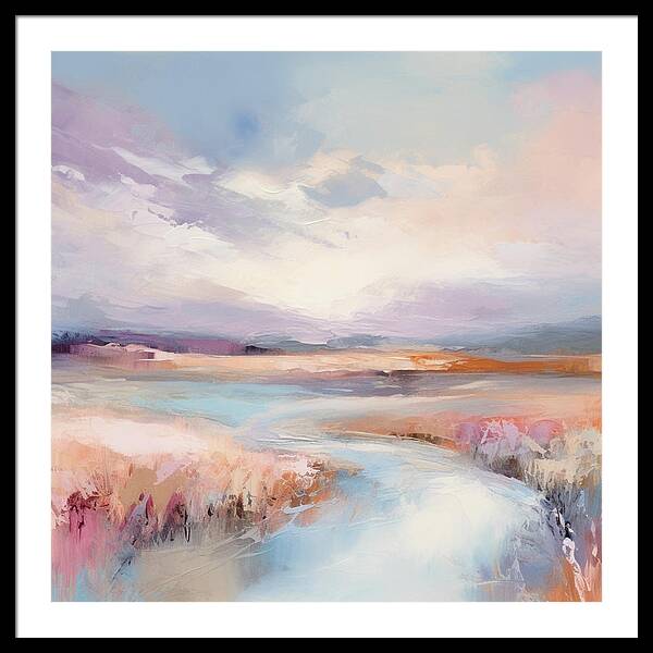 Pastel Valley - Framed Print