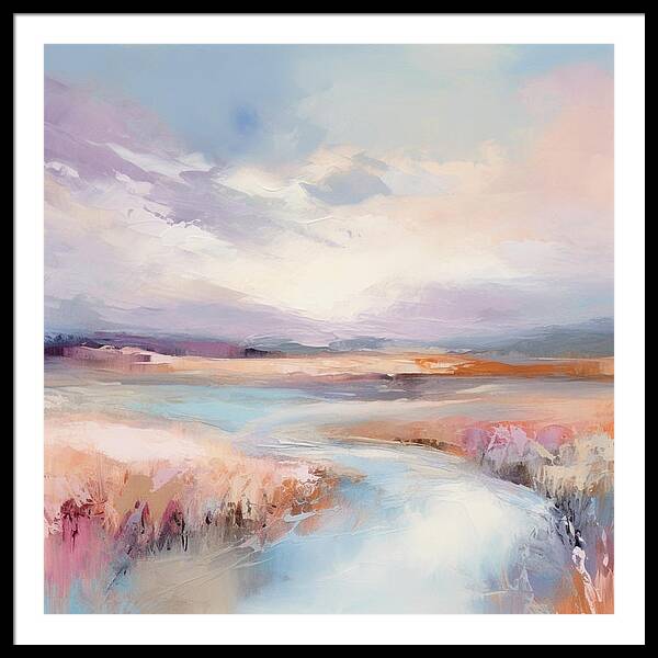 Pastel Valley - Framed Print