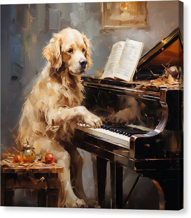 Piano Playtime - Canvas Print