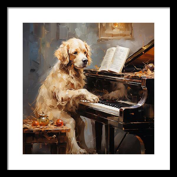 Piano Playtime - Framed Print