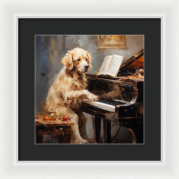 Piano Playtime - Framed Print