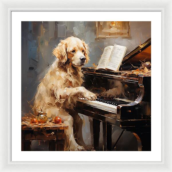 Piano Playtime - Framed Print