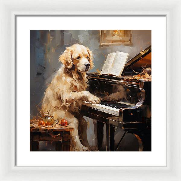 Piano Playtime - Framed Print