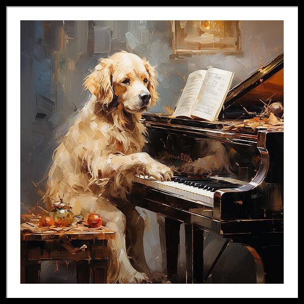 Piano Playtime - Framed Print