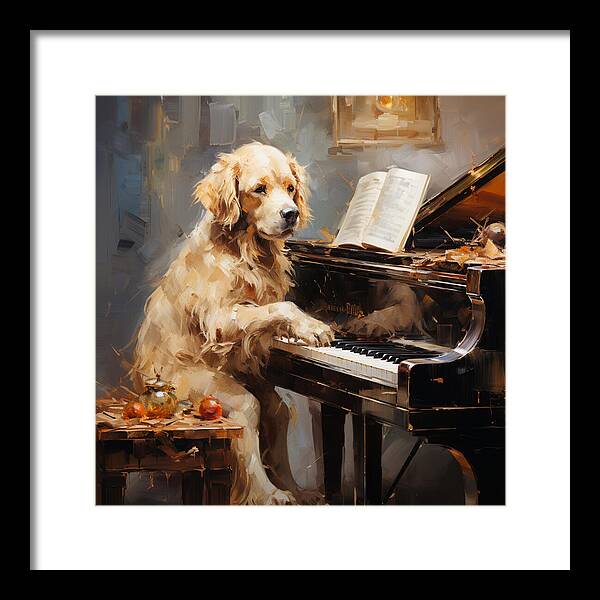 Piano Playtime - Framed Print