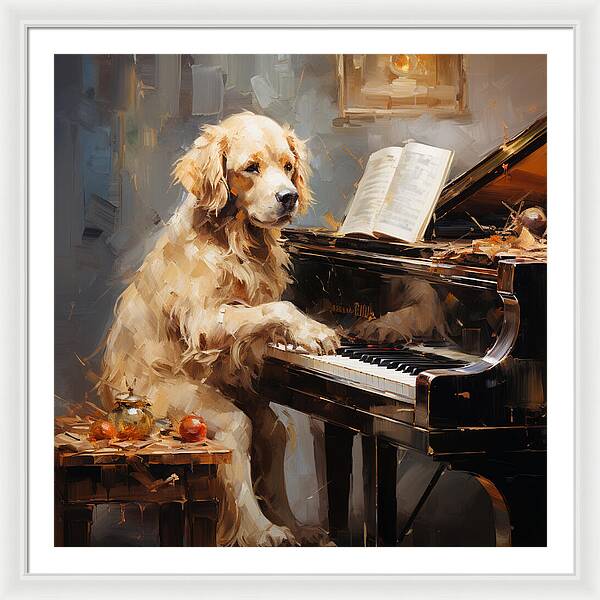 Piano Playtime - Framed Print