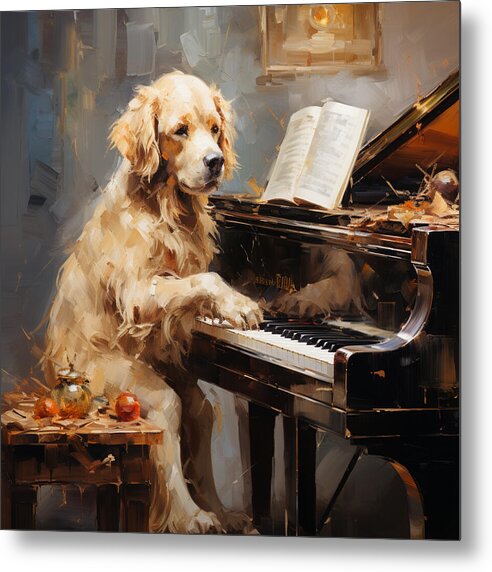 Piano Playtime - Metal Print