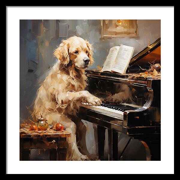 Piano Playtime - Framed Print