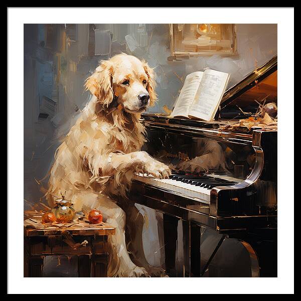 Piano Playtime - Framed Print