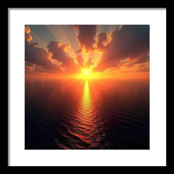 Radiant Horizons - Framed Print